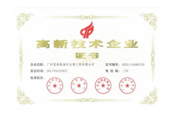 广州蓝钥匙获“高新技术企业”荣誉称号_S